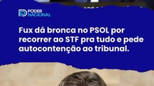 Fux dá bronca no PSOL por recorrer ao STF pra tudo e pede autocontenção ao tribunal