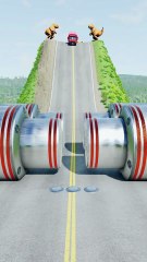 Realistic BeamNG Drive car crash physics. Watch in