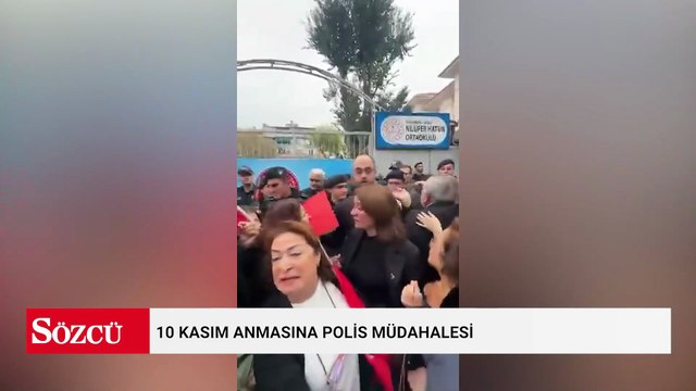 10 Kasım anmasına polis müdahalesi