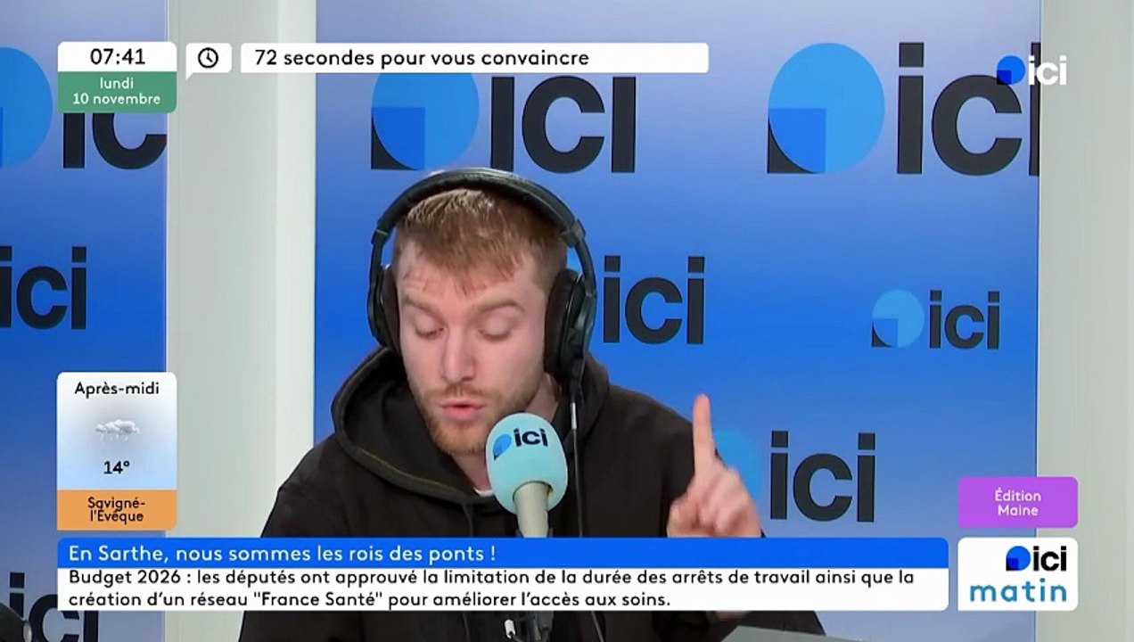 72 secondes pour vous convaincre qu'on est les rois des ponts en Sarthe !