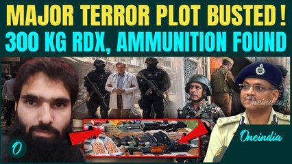Breaking: 300 KG RDX. Rifle Seized From Faridabad in Major Jammu & Kashmir Police Operation