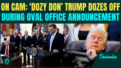 Trump HUMILIATES Himself Mid Press Brief | President Trump Nods Off Mid-Meeting on Sleep Health