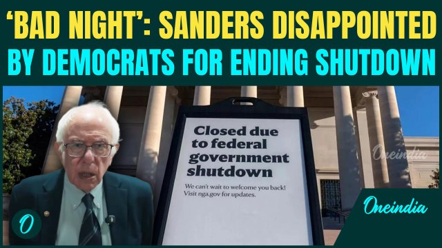 US Government Shutdown Latest: Bernie Sanders TEARS INTO Democrats Who Votes to END The Shutdown