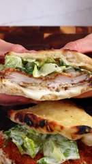 Crispy Chicken Caesar Pizza Sandwich