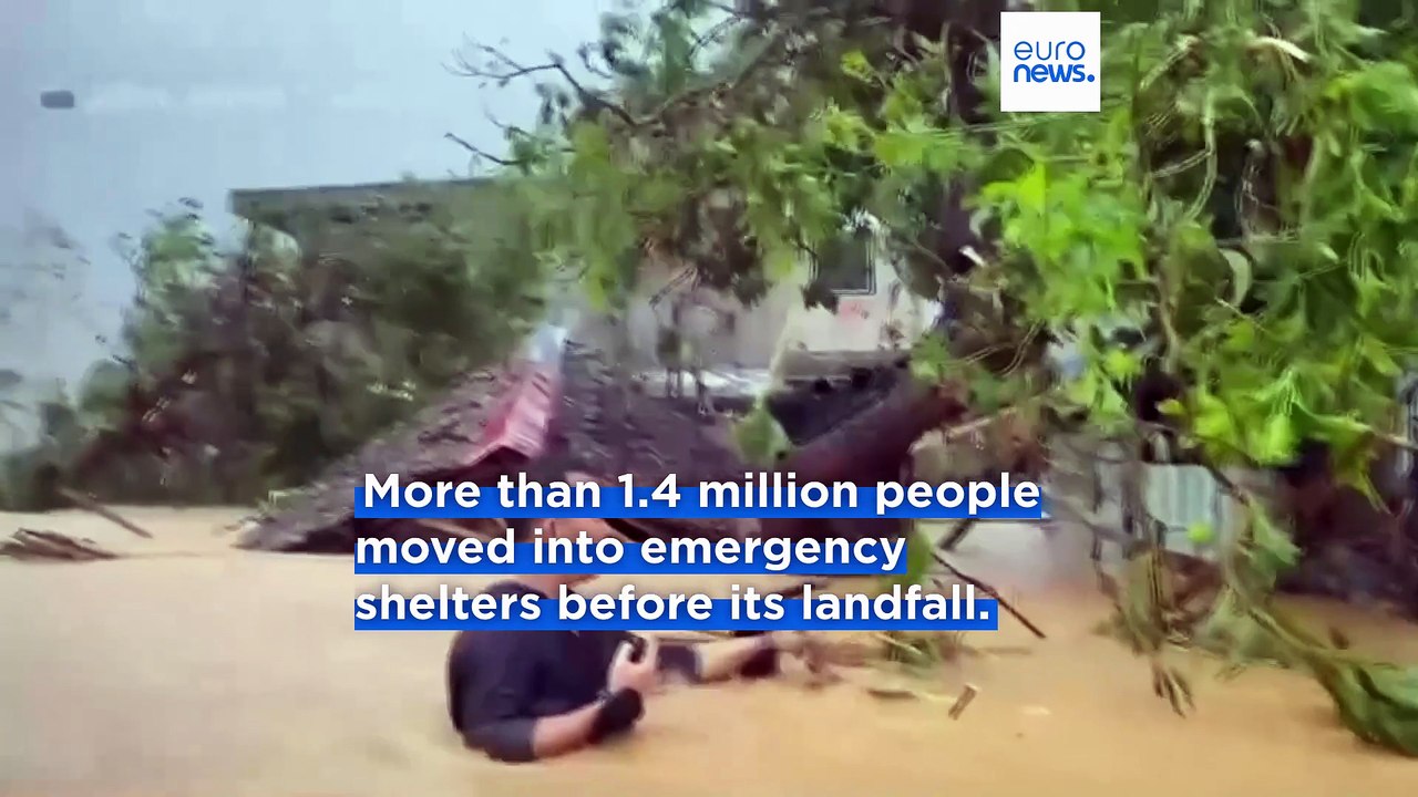 Super typhoon Fung-wong leaves four dead and 1.4 million evacuated as it hits the Philippines