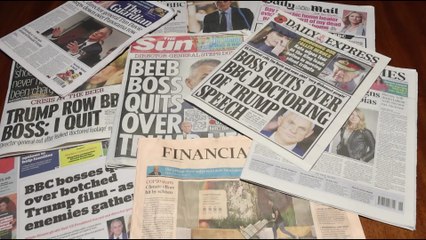 Today´s British newspapers dominated by BBC resignations