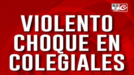 Violento choque en colegiales: hay al menos dos personas heridos