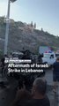 Aftermath Of Israeli  Strike In Lebanon