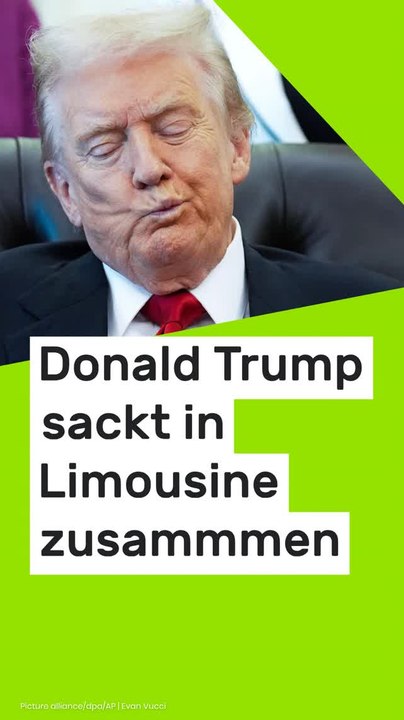 No Glomex Donald Trump: Er schläft fast 20 Minuten bei Pressekonferenz ein und sackt später in Limousine zusammen