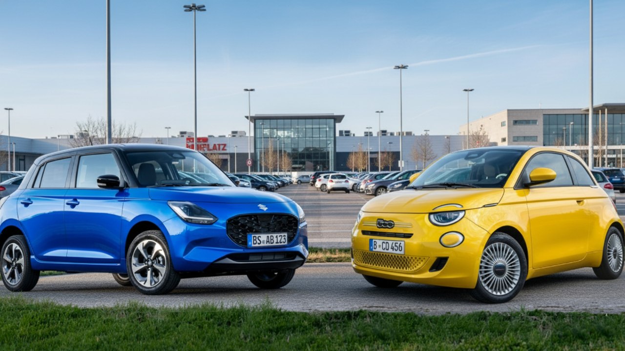 Kleinstwagen im Mildhybrid‑Check: Fiat 500 Hybrid vs Suzuki Swift Hybrid