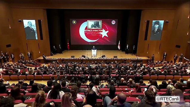 Erdoğan Atatük’ü Anma Programı’nda Olmaz denilen, 'yapamazsınız' dedikleri ne varsa hepsini tek tek hayata geçirdik. Cumhuriyet'e hizmet nasıl olur 23 senede defalarca ortaya koyduk