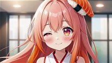 Salmon Girl Wants You! 🍣💗 Cute Anime Sushi