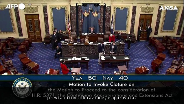 Usa, raggiunto l'accordo per porre fine allo shutdown del governo federale