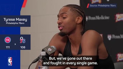 Maxey makes honest assessment of Philly's start to season