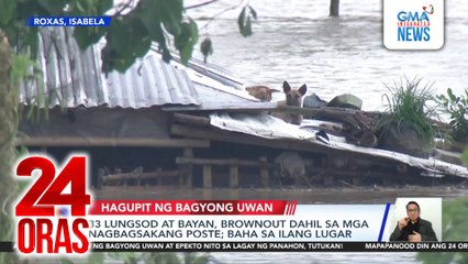 33 lungsod at bayan, brownout dahil sa mga nagbagsakang poste; baha sa ilang lugar | 24 Oras