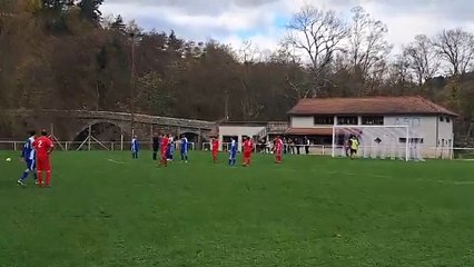 LA VIDÉO DU COUP-FRANC DE CÉDRIC BASSET SUR LA BARRE AS DESAIGNES VS AS DU PIC DIMANCHE 09 NOVEMBRE 2025