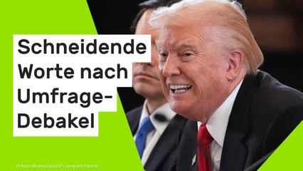 Donald Trump: "Ich sitze im Oval Office!" - schneidende Worte nach Umfrage-Debakel