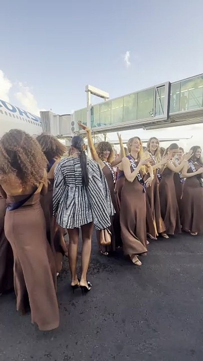 Les 30 Miss régionales en Martinique dans le cadre du traditionnel voyage avant l'élection de Miss France 2026.