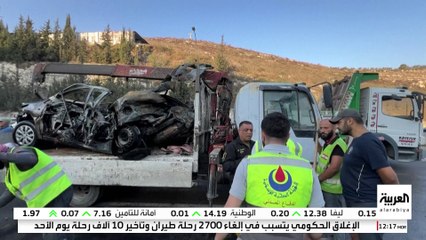 صور من موقع غارة إسرائيلية استهدفت مركبة في بلدة البيسارية جنوب لبنان