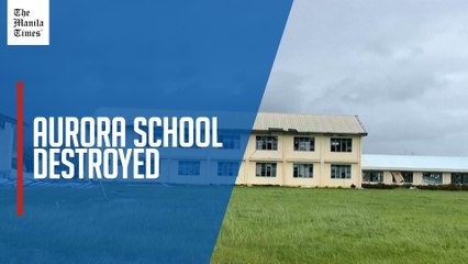 School buildings damaged after Typhoon Uwan slams into the Philippines
