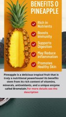 🍍 Key Health Benefits of Pineapple