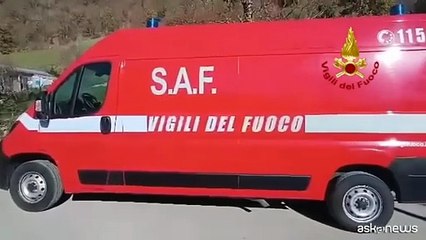I vigili del fuoco individuano l'elicottero disperso sugli Appennini