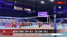 Milli Erkek Voleybol Takımı oyuncuları Riyad’da Atatürk’ü andı