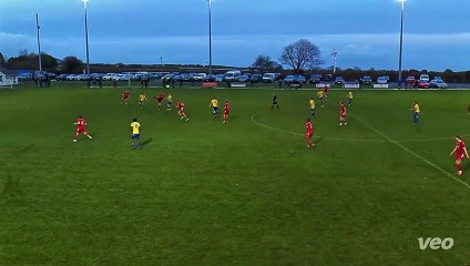 Aaron Hart's winning goal for Bude Town at Sticker.