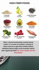 🌾 6 Categories of High-Fiber Foods