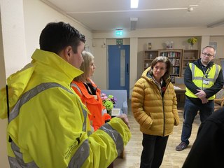 Wales' First Minister visits Whitland flood aftermath