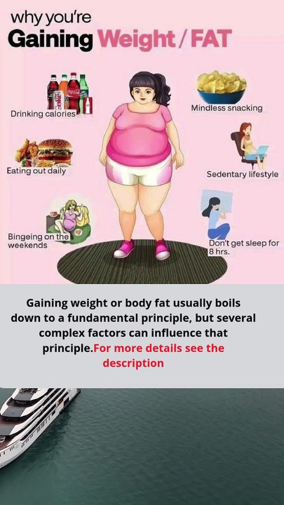why you'are gaining weight  fat