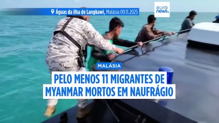 Pelo menos 11 migrantes mortos após naufrágio junto a ilha da Malásia. Há centenas de desaparecidos
