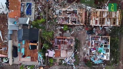 "Aquí era mi casa y no sobró nada", dicen víctimas de tornado que devastó ciudad de Brasil