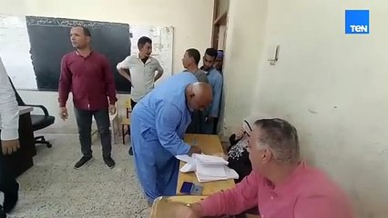 زحام وتوافد كبير على لجان المنيا منذ الساعات الأولى