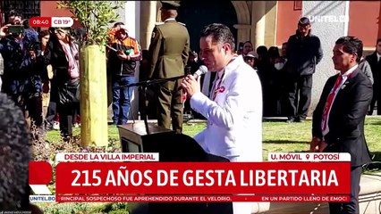 Lara en la efeméride de Potosí: “El litio no va a ser utilizado para saquear Potosí, que quede claro
