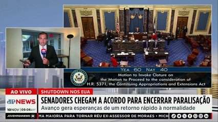 Senadores dos EUA chegam a acordo provisório para encerrar shutdown