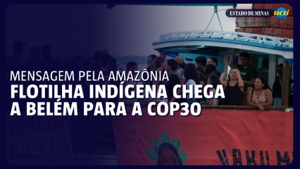 Flotilha indígena chega a Belém com mensagem pela Amazônia antes da COP30