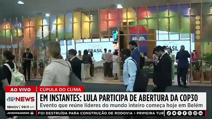 Lula participa da abertura da COP30 em Belém