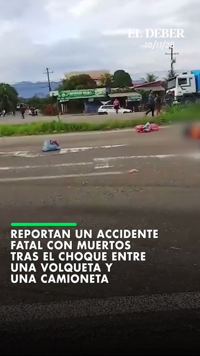 Reportan un accidente fatal con muertos tras el choque entre una ...