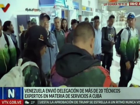 Venezuela envía a técnicos en materia de servicios para contribuir en las zonas afectadas de Cuba