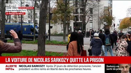 Nicolas Sarkozy a quitté la prison de la Santé, il est en route pour son domicile