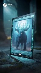 Card broken in half and turns into a 3d figure