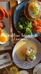 🥞 Brunch de rêve à Lausanne ! 🌊J’ai testé The Lacustre, un spot super chaleureux avec une vue incroyable sur le lac.📍 The Lacustre – Quai Jean-Pascal Delamuraz 1, 1006 Lausanne, Suisse