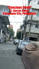 Conscious Stroll on Lt. Garcia Street in Paranaque City in the Philippines