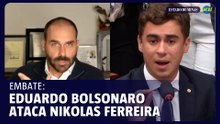 Eduardo compartilha post acusando Nikolas de querer se livrar de Bolsonaro