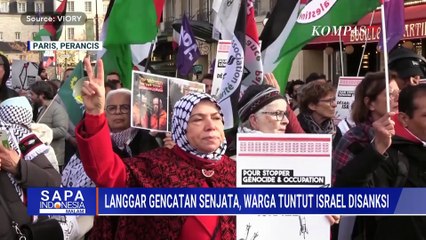 Ratusan Demonstran Pro-Palestina Desak Sanksi ke Israel, 8 Negara Siap Tangkap Netanyahu