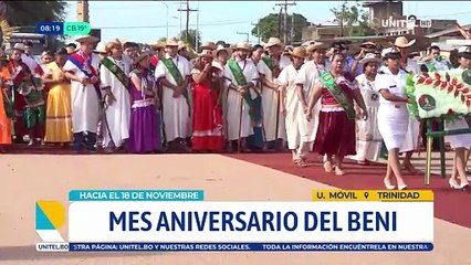 El Beni celebra su Mes Aniversario con homenaje a la gesta libertaria Moxeña