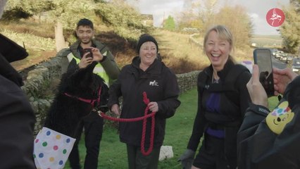 Sara Cox sets off on day one of BBC Children In Need challenge