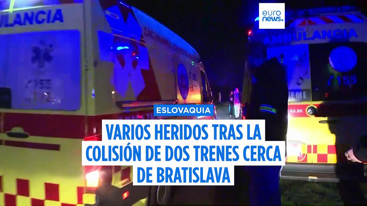Varios heridos tras la colisión de dos trenes cerca de Bratislava, en Eslovaquia