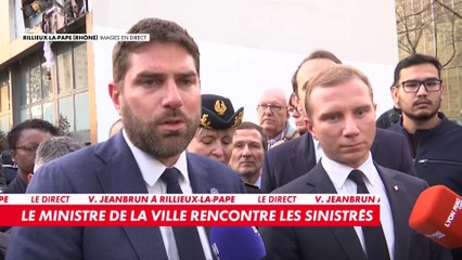 Le ministre de la Ville à la rencontre des sinistrés de Rillieux-la-Pape